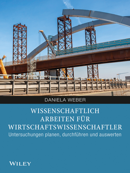 Cover image for Wissenschaftliches Arbeiten für Wirtschaftswissenschaftler